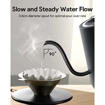 Gooseneck Electric Tea Kettle with 5 Temperature Presets