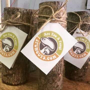 12" Shiitake Mushroom Log - Grow Your Own Delicious Edible Mushrooms