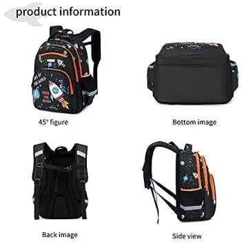 Cusangel Kids Backpack Boys, Elementary Kindergarten Preschool School Bag 16 inch Multifunctional Cute Large Capacity