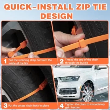 20PCS Snow Chains Tire Chains for Secure Winter Driving