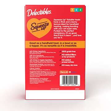 Delectables Squeeze Up – Creamy Lickable Cat Treats