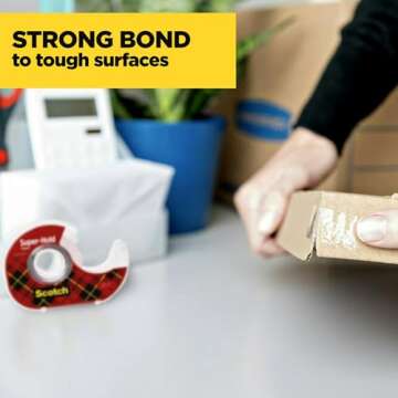Scotch Super-Hold Tape - 50% More Adhesive, 4 Rolls