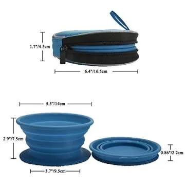 Mogoko Eco-Friendly Collapsible Dog Bowls for Travel