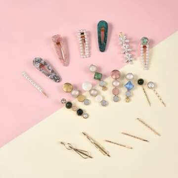 Elegant Mehayi 20 PCS Pearl Hair Clips for All Styles