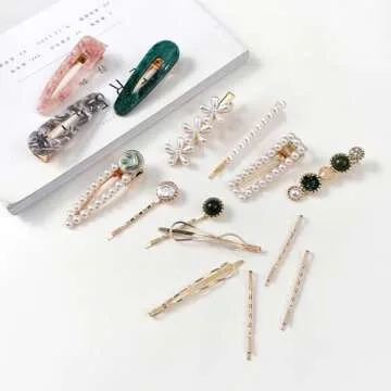 Elegant Mehayi 20 PCS Pearl Hair Clips for All Styles