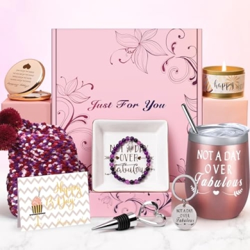 Gumry Birthday Gifts for Women, Fabulous Gifts Basket Tumbler Relaxation Gifts for Women,Happy Birth...