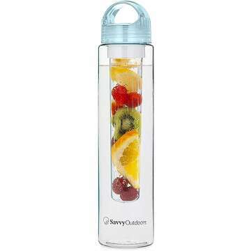 Fruit Infuser Water Bottle - BPA Free & Reusable