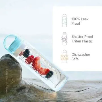 Fruit Infuser Water Bottle - BPA Free & Reusable