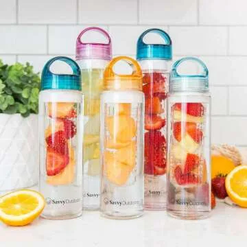 Fruit Infuser Water Bottle - BPA Free & Reusable