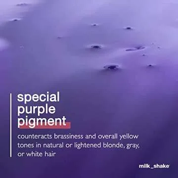 Milk_shake Silver Shine Purple Shampoo for Blonde Hair - Blonde Toner for Brassy Hair 100% SLES-Free, 10.1 Fl Oz