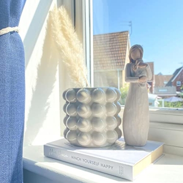 YANWE1 Bubble Vase - Stylish Beige Ceramic Decorative Piece