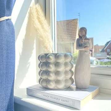 YANWE1 Bubble Vase - Stylish Beige Ceramic Decorative Piece