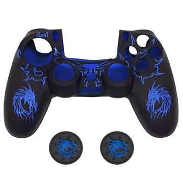 PS4 Controller Silicone Cover with Anti-Slip Grip Dragon Design
