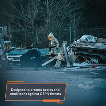 MIRA Safety CM-3M CBRN Child Escape Respirator | Infant Gas Mask with PAPR | Protection for Kids’ ...