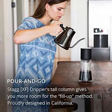 Fellow Matte Black Coffee Lover's Ultimate Bundle Stagg EKG Electric Gooseneck Kettle, Stagg [XF] Pour-Over Coffee Maker Set Opus Conical Burr Coffee Grinder