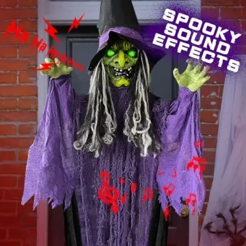 Sound Activated Animated Witch for Halloween Decor