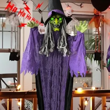 Sound Activated Animated Witch for Halloween Decor