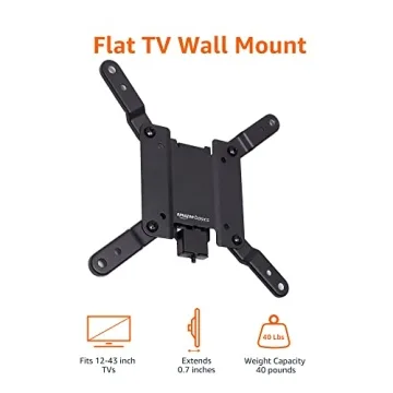 Amazon Basics Fixed Wall Mount for 12 to 40 Inch TVs