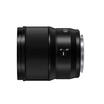 PANASONIC LUMIX S Series Camera Lens, 85mm F1.8 L Mount Interchangeable Lens for Mirrorless Full Frame Digital Cameras, S-S85, Black