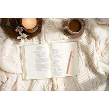 CSB Notetaking Bible, Floral Cloth Over Board, Black Letter, Wide Margins, Journaling Space, Single-Column, Reading Plan, Easy-to-Read Bible Serif Type