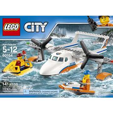 LEGO City Coast Guard Sea Rescue Plane 60164 Building Kit (141 Piece)