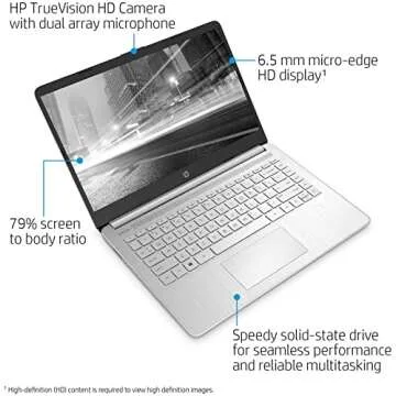 HP 2022 New 15 Laptop, 15.6" HD LED Display, Intel Dual-Core Processor, Intel UHD Graphics, 16GB DDR...