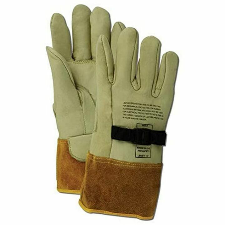 MAGID Leather Lineman Gloves - Size 10, Insulated Safety