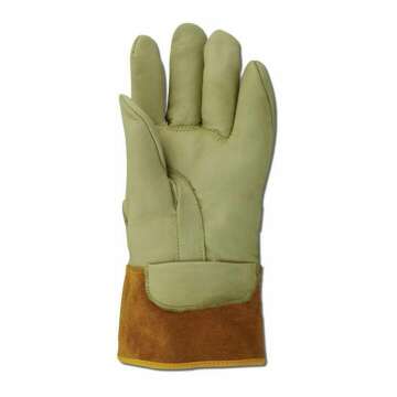 MAGID Leather Lineman Gloves - Size 10, Insulated Safety