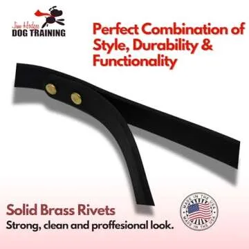 Jim Hodges Dog Training Gummy Dog Leash, Biothane, Dog Training Leash, Waterproof, Weatherproof, 6 Foot Length for Small, Medium & Large Dogs or Puppies, Various Sizes & Colors