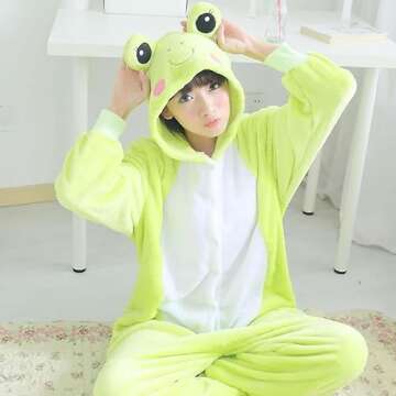 iNewbetter Cozy Frog Onesie Pajamas for All Seasons