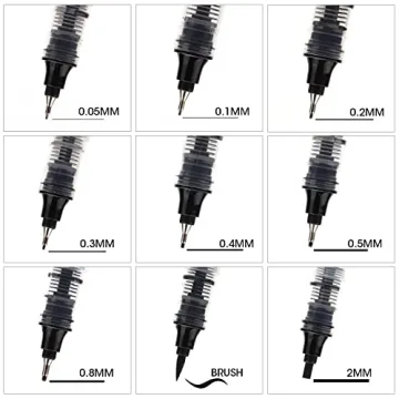 WRITECH Liquid Fineliner Pens Pack - Precision and Versatility