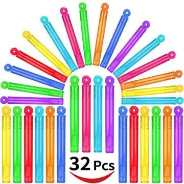 32-Piece Mini Bubble Wands Set - Party Fun for Kids