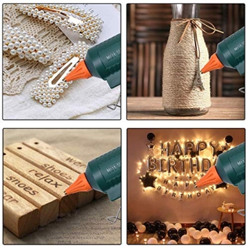 Premium Full Size Hot Glue Gun with Adjustable Temp and Nozzles