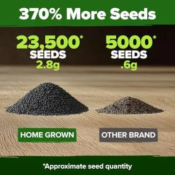 HOME GROWN Moss Rose Seeds (Bulk Pack) Annual Flower Seeds for Ground Cover - Heirloom Non-GMO Portulaca Seeds for Planting Outdoors - Great for Low-Maintenance Gardens (Portulaca grandiflora)