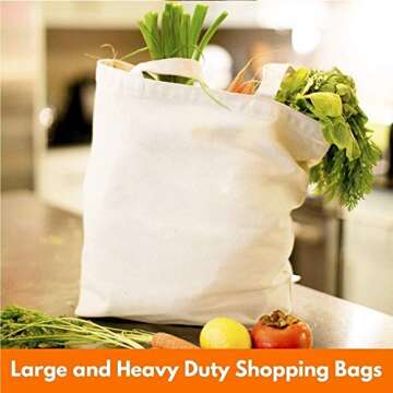 Axe Sickle 3 PCS Canvas Tote Bag Bottom Gusset 16 X 16 X 5 inch Heavy 12oz Tote Shopping Bag, Washable Grocery Tote Bag, Craft Canvas Bag, White.