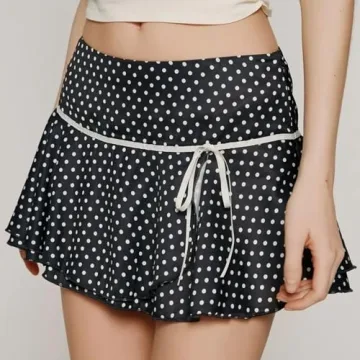 Vintage Y2K Floral Mini Skirt Summer Streetwear Fashion