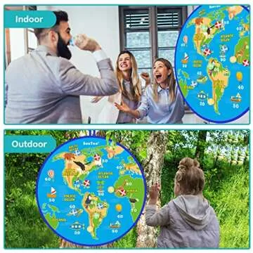 29" Large Dart Board for Kids, BooTaa Kids Dart Board with 12 Sticky Balls, Boys Toys, Indoor/Sport Outdoor Fun Party Play Game Toys, Birthday Gifts for 3 4 5 6 7 8 9 10 11 12 Year Old Boys Girls