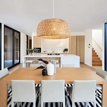 Ai HaoLe Bamboo Pendant Light for Kitchen - Eco-Friendly