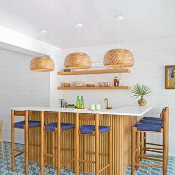 Ai HaoLe Bamboo Pendant Light for Kitchen - Eco-Friendly