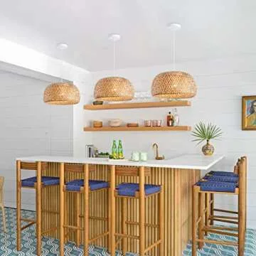 Ai HaoLe Bamboo Pendant Light for Kitchen - Eco-Friendly