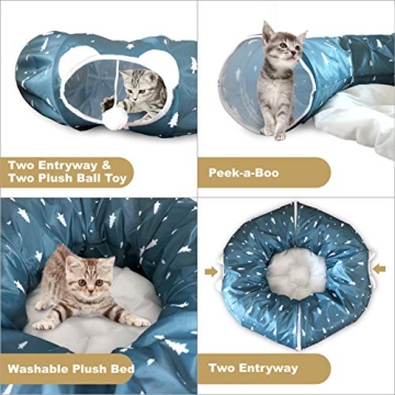 AUOON Cat Tunnel Bed & Playground for Pets