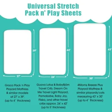 BROLEX Pack n Play Sheets - Ultra Soft Baby Bedding