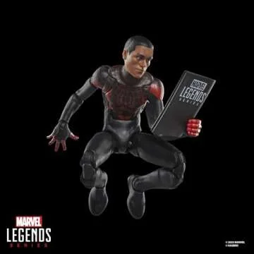 Marvel Legends Series Ultimate Miles Morales, Spider-Man Comics-Inspired Collectible 6-Inch Scale Action Figure with Character-Sized Comic Accessory
