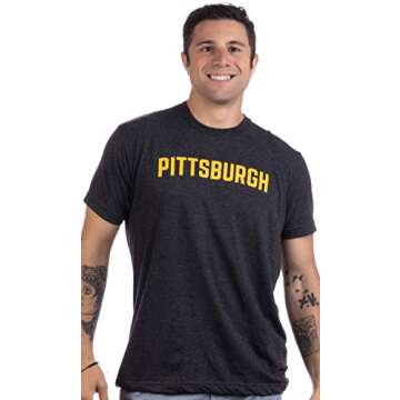 Ann Arbor T-shirt Co. Pittsburgh | Classic Retro Style Pennsylvania PA City Pride Men's or Women's T...