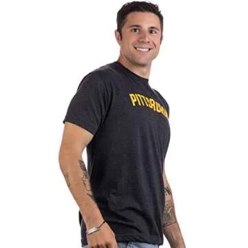 Ann Arbor T-shirt Co. Pittsburgh | Classic Retro Style Pennsylvania PA City Pride Men's or Women's Tee - Black, Small