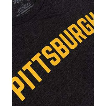 Ann Arbor T-shirt Co. Pittsburgh | Classic Retro Style Pennsylvania PA City Pride Men's or Women's Tee - Black, Small