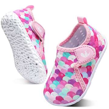 FEETCITY Kids Water Shoes Swim Shoes Aqua Socks Non-Slip Quick Dry Barefoot Sports Shoes Outdoor for...