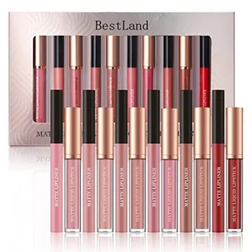 BestLand 12Pcs Matte Liquid Lipstick + Liner Set