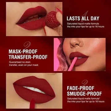 BestLand 12Pcs Matte Liquid Lipstick + Liner Set