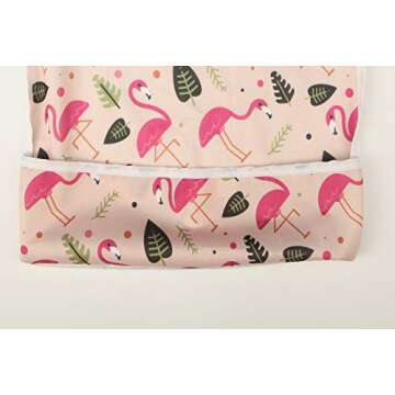 Sigzagor Baby Bib Sleeved Shirt With Pocket 1-3 years old Toddler Painting Drawing (Arrow)